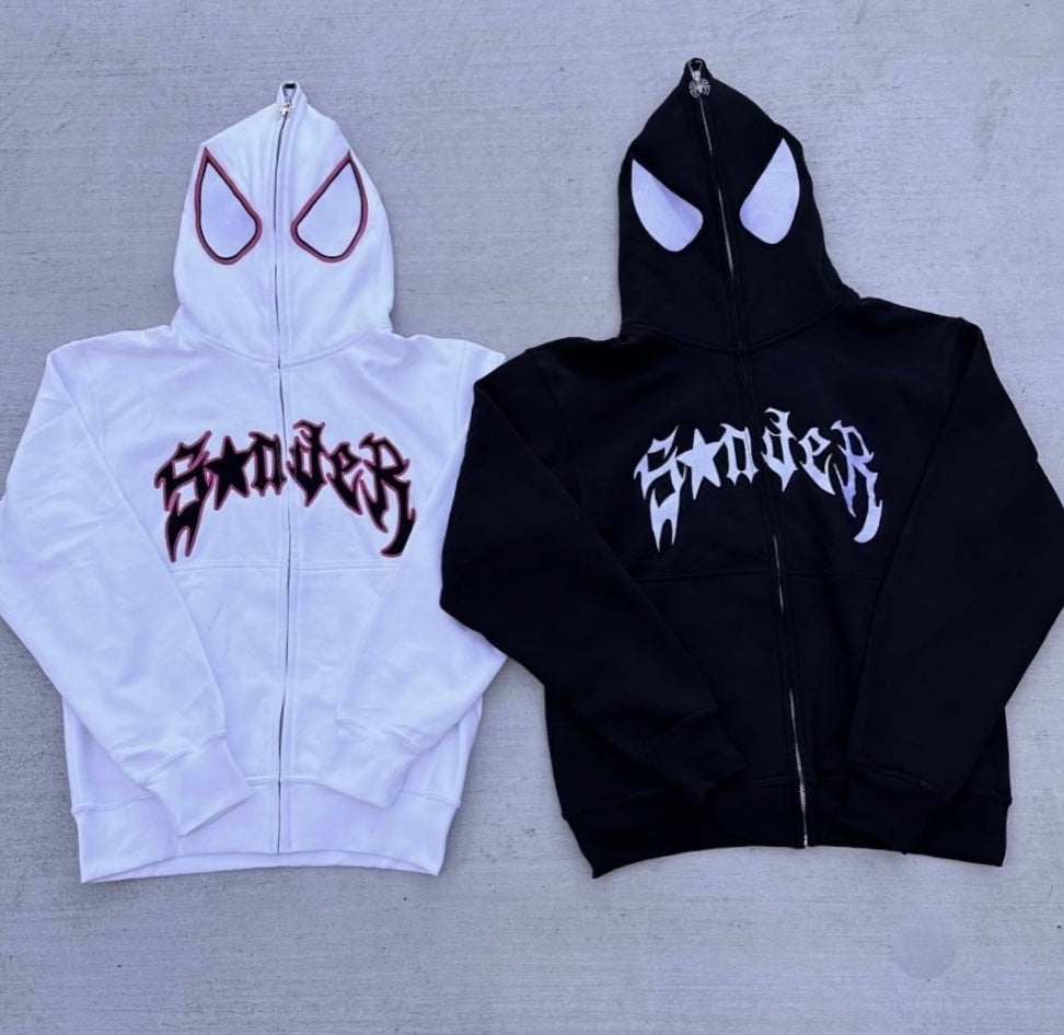 SPIDER PUNK ZIP UP HOODIE